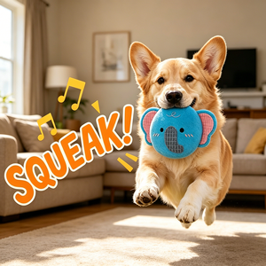Jouet pour animaux <span class=keywords><strong>de</strong></span> compagnie en forme d'éléphant bleu <span class=keywords><strong>de</strong></span> dessin animé, couineur, surface gaufrée, jouet en peluche pour <span class=keywords><strong>chien</strong></span>, soulage l'<span class=keywords><strong>anxiété</strong></span> <span class=keywords><strong>de</strong></span> <span class=keywords><strong>séparation</strong></span> pour l'entraînement des animaux <span class=keywords><strong>de</strong></span> compagnie - Product Image 2