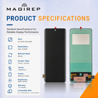 Écran Incell MAGIREP Prix Usine pour OnePlus 9Pro/10Pro/11/Find X5Pro 6.5" Courbé Emballage Personnalisé Vente en Gros Assemblage d'Écran