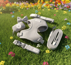 <span class=keywords><strong>2026</strong></span>年新作カスタム高級ファッションナイロン製犬用ハーネスセット、調節可能なオリジナルロゴ入り、ノープルで快適な犬用首輪とリード - Product Image 4