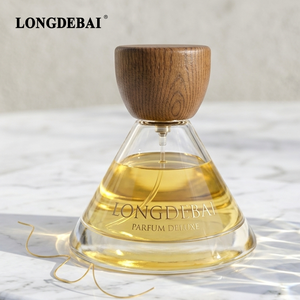 Botellas de Perfume de Vidrio Transparentes con Pulverizador Especial, Personalizables con Logotipo, de 30ml, 50ml y 100ml, con Tapa de Madera - Product Image 1