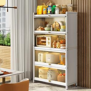 Gabinetes <span class=keywords><strong>de</strong></span> Almacenamiento <span class=keywords><strong>de</strong></span> Cocina a Precio <span class=keywords><strong>de</strong></span> Fábrica en China, Estante <span class=keywords><strong>de</strong></span> Almacenamiento <span class=keywords><strong>de</strong></span> Cocina <span class=keywords><strong>de</strong></span> 3/4/5 Niveles, Organizador <span class=keywords><strong>de</strong></span> Metal con Puerta - Product Image 2