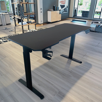 Table de jeu électrique 140cm réglable en hauteur mécanisme de levage debout bureaux de jeu ergonomiques nouveauté