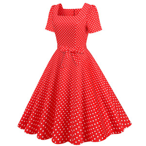 Robe Vintage sans manches style rockabilly pour femmes, vêtements rétro <span class=keywords><strong>pin</strong></span> <span class=keywords><strong>up</strong></span> des années 1950 - Product Image 2