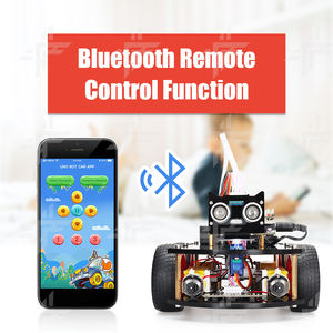 مجموعة روبوتية للبدء بالبرمجة V3.0 متعددة الوظائف، سيارة روبوت ذكية قابلة للتركيب مع مستشعر فوق صوتي، برمجة IDE 328P، لعبة إلكترونية بلاستيكية - Product Image 2