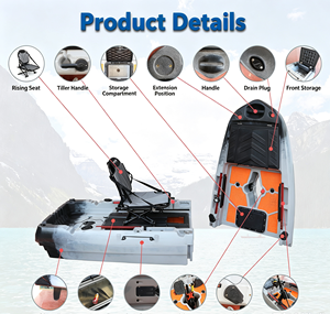 Nuevo Kayak Modular para Pesca, Canoa Compatible con Motor Eléctrico o de Gasolina, Control de Pie, con Compartimento para Peces Vivos - Product Image 6