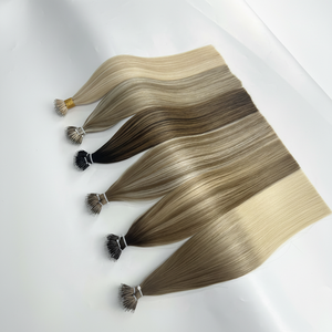 Extensions de cheveux 100% naturels vierges avec nano-billes, anneaux nano européens, pointes nano pré-collées - Product Image 1