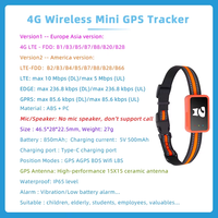 Traceur GPS 4G pour chiens et chats, étanche IP67, localisateur en temps réel avec application gratuite, moniteur d'activité et collier anti-perte