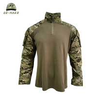 Vente flash - Combinaison tactique de type grenouille - Camouflage - Tissu Rip-Stop en polyester/coton - Chemise décontractée pour homme