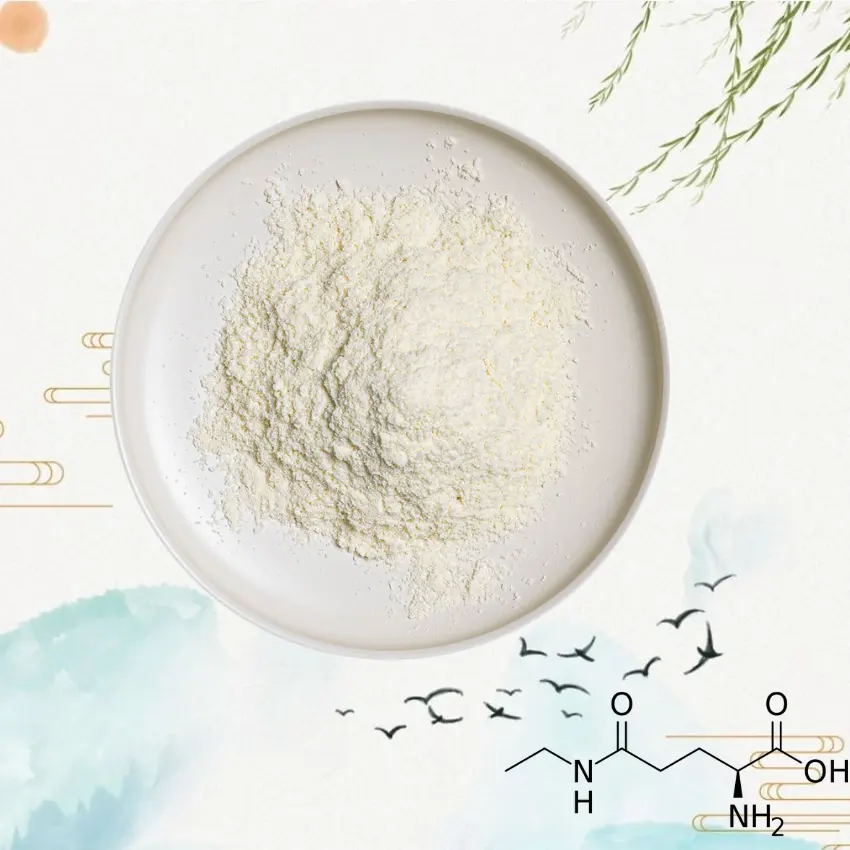 ผง L-theanine สารสกัดจากชาเขียว99% บริสุทธิ์เกรดอาหาร