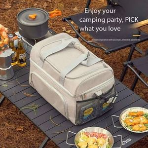 Sac isotherme portable de grande capacité 30L en polyester pour le camping en plein air et les sports - Product Image 2