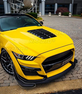 Ailerons de spoiler d'angle de pare-chocs avant pour Ford Mustang tous modèles 15-21 modifiés avec pare-chocs GT500 MP noir mat - Product Image 6