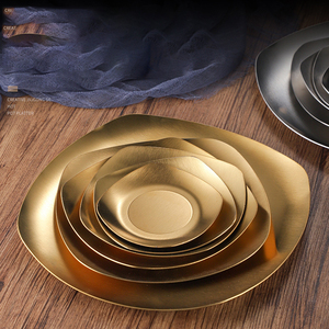 Gran oferta de aperitivos para el hogar, Mini Placa de Metal, elegante y hermosa, Plato decorativo de acero inoxidable para encurtidos, bandeja para servir, plato irrompible - Product Image 2