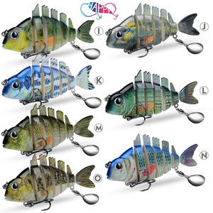 9cm 24.6g 15 Couleurs Multi Joint Leurre Dur Appât <span class=keywords><strong>De</strong></span> Pêche Swimbait Shore Casting Leurre Dur Basse Appât 6 Segmenté Leurres <span class=keywords><strong>De</strong></span> Pêche - Product Image 5