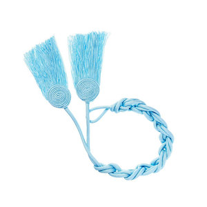 Cordons de cincture en fil d'or sur mesure avec pompons, service OEM, cordons de cincture personnalisés en gros à vendre - Product Image 6