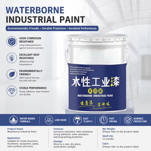 Peinture métallique spéciale à base d'eau, revêtement industriel antirouille pour structures en acier, auto-appliquable, inodore et anticorrosion - Product Image 1