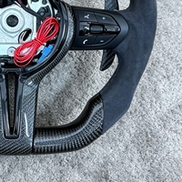 Volant sport en fibre de carbone avec palettes de changement de vitesse pour BMW M3 M5 F20 F22 F23 F30 F33 F34 X1 F48 X5 F10 F15 X3 F25 F80 E90 E70 E84