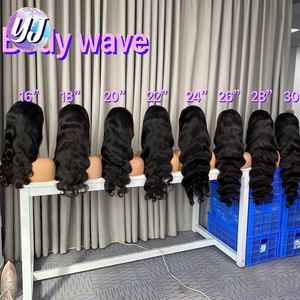 40 inch Brazil Trinh Nữ tóc giả tóc con người cơ thể sóng 13x6 HD đầy đủ ren phía trước Tóc Giả 15A lớp tóc con người glueless ren phía trước tóc giả - Product Image 5