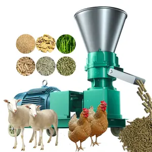 JZ-Mini máquina de Pellet de alimentación para animales, máquina para fabricar pollos diésel de césped