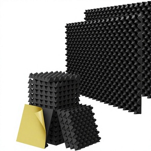 Panneaux acoustiques insonorisants autocollants 3D modernes les plus vendus avec design graphique NRC 1.0 pour KTV et chambres à coucher - Product Image 4