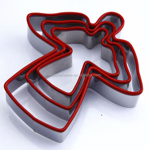 Vente en gros Ensemble d'acier inoxydable écologique de haute qualité avec <span class=keywords><strong>emporte</strong></span>-pièces en silicone au design <span class=keywords><strong>ange</strong></span> - Product Image 6