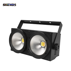 SHEHDS 200W 2 Ojos COB LED DMX 4/8 Canales Luz Ciega de Escenario Blanco Cálido/Frío para Solución de Iluminación de Iglesias - Product Image 1