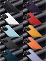 Coque de Téléphone Simple et Fine en Cuir pour iPhone 16 15 14 13 12 11, Housse Ultra Fine pour iPhone 15 7/8/XR/X et Samsung S25