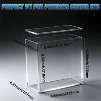 Boîte de présentation en acrylique pour la boîte d'entraînement Elite de la célébration du 25e anniversaire de Pokémon Center, boîte de présentation de protection ETB
