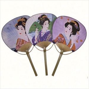 Éventail en papier personnalisé avec impression de logo, en bambou et papier brut, pour mariage - Product Image 4