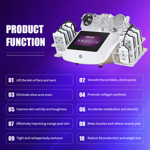 <span class=keywords><strong>Appareil</strong></span> de <span class=keywords><strong>Cavitation</strong></span> Ultrasonique 6 en 1 40K, Machine de Vacuum RF pour Amincissement Corporel et Perte de Poids, pour Salon et Usage Domestique - Product Image 3