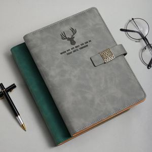 Carnet A5 réutilisable 2026 avec couverture en cuir PU, logo gaufré, reliure cousue et couverture rigide magnétique, design portefeuille - Product Image 3