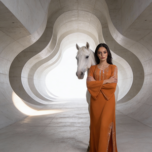 Abaya élégante en polyester à paillettes de haute qualité pour femmes musulmanes, vente en gros OEM - Product Image 3