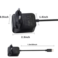 Adaptateur secteur mural AC/DC 12V 2A avec prise EU, connexion par prise, conducteur 100% cuivre, matériau ABS pour équipement électronique