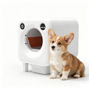 Bac à litière intelligent auto-nettoyant et détachable avec alarme de panne, toilette automatique pour animaux domestiques - Product Image 1