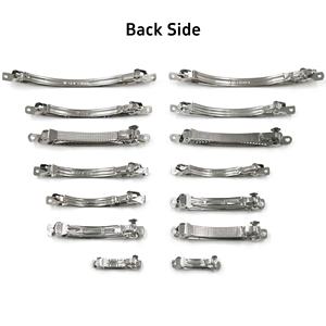 Fermagli per capelli in metallo a forma di banana, 3cm-10cm, argento, senza nichel, per donna, per feste - Product Image 3