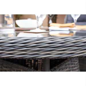 Miami Lawn Classics Juego de comedor redondo de ratán para 4 personas Marrón Moderno Balcón Muebles Ocio <span class=keywords><strong>Terraza</strong></span> Patio Silla exterior para cafetería - Product Image 2