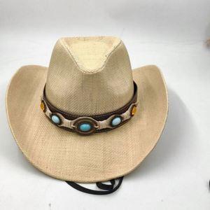 Wholesale Straw Cowboy <b>Hats</b> Western Style Cowgirl <b>Hats</b> <b>for</b> Country Concerts Parties - Product Image 4