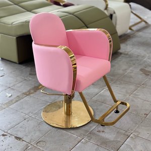 Nordic Elegant White Hair Salon Styling Chair Rotating Luxury Pedicure Barber Shop Chair with <b>Footrest</b> - Product Image 2
