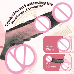 Đồ chơi tình dục nam: vòng dương vật tái sử dụng, bao dương vật giả thực tế, máy rung dương vật, bao dương vật, dụng cụ tăng kích thước dương vật, đồ chơi người lớn dành cho nam giới - Product Image 6