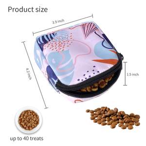 Free sample Outdoor Portable Pet Feed <b>Training</b> Bag Portable Small Silicone <b>Dog</b> <b>Treat</b> Snack <b>Pouch</b> Magnetic Closure Waist Clip - Product Image 2