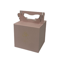 Promotionnel personnalisé fantaisie cartonné personnalisé or estampage amical marketing graphique cadeaux artisanat boîte de papier avec poignée