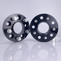 Nouvel espaceur de roue ET+ en alliage d'aluminium forgé 6061 T6 5x120.65 25MM CB72.56, adaptateur noir anodisé dur, centrage de moyeu, grade 10.9/12.9
