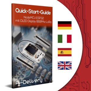 AZDelivery NodeMCU <span class=keywords><strong>ESP32</strong></span> <span class=keywords><strong>Heltec</strong></span> <span class=keywords><strong>LoRa</strong></span> avec écran OLED 868Mhz et bloc-notes électronique inclus - Product Image 4