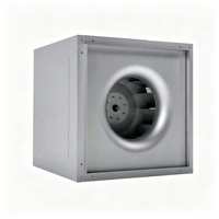Unité de ventilation industrielle à entraînement direct électrique INFINAIR ISQ, débit d'air par conduit de 166 000 m³/h, 52 100 Pa, volume élevé, haute pression