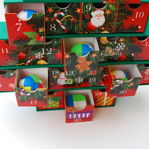 Caja <span class=keywords><strong>de</strong></span> regalo con forma <span class=keywords><strong>de</strong></span> árbol <span class=keywords><strong>de</strong></span> Navidad para niños, cajonera pequeña con <span class=keywords><strong>calendario</strong></span> <span class=keywords><strong>de</strong></span> <span class=keywords><strong>adviento</strong></span> <span class=keywords><strong>de</strong></span> 24 días, decoración al por mayor - Product Image 6