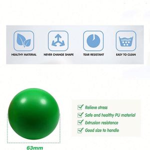 Balle anti-stress ronde en mousse PU de haute qualité 63 mm, jouets promotionnels en mousse PU avec logo personnalisé - Product Image 3