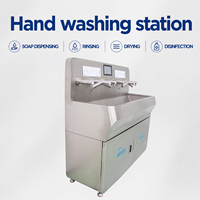Nouvelle station de désinfection automatique électrique robuste pour le lavage des mains, idéale pour les usines agroalimentaires, avec construction en acier inoxydable 304