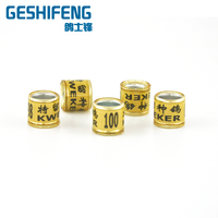 Geshifeng Bague colorée de 8mm à l'intérieur de 10.3mm de hauteur Bague aigle canari Anneaux de pigeon Bande de jambe de volaille Anneau de pied de poulet