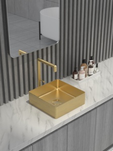 Bagno moderno washbowl mano in <span class=keywords><strong>acciaio</strong></span> inox piccolo lavabi supporto OEM/ODM - Product Image 5