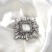 Nouveau clip de chaussure en métal à la mode pour femmes avec cristal et strass décoration Chic charme boucle accessoire pour chaussures