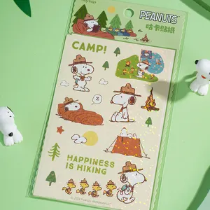 Joytop 101216 grosir stiker Guka happy campers kerajinan DIY lucu stasioner kartun stiker